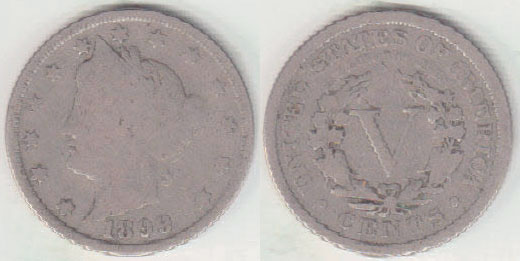 1899 USA 5 Cents (Liberty Head) A004134